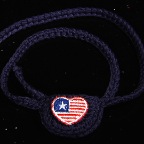 Occlusive Navy Heart Flag