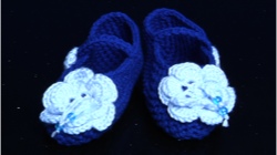Blue Camilia Slippers