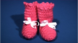 Hot Pink Hi-Top Bootie