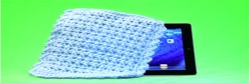 Blue Frills iPad Bag